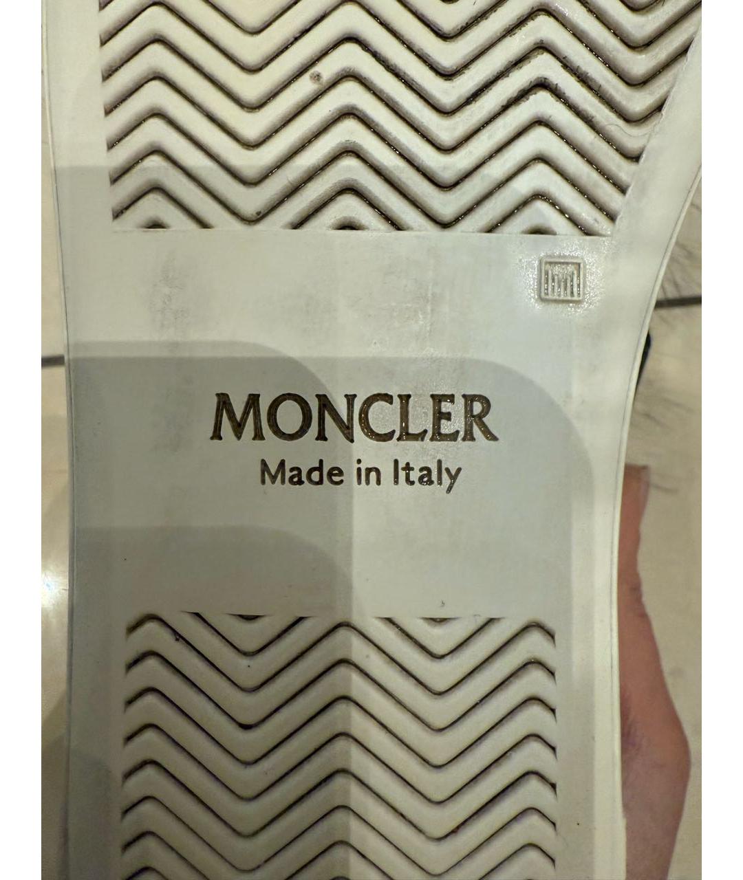 MONCLER Серые кеды, фото 6