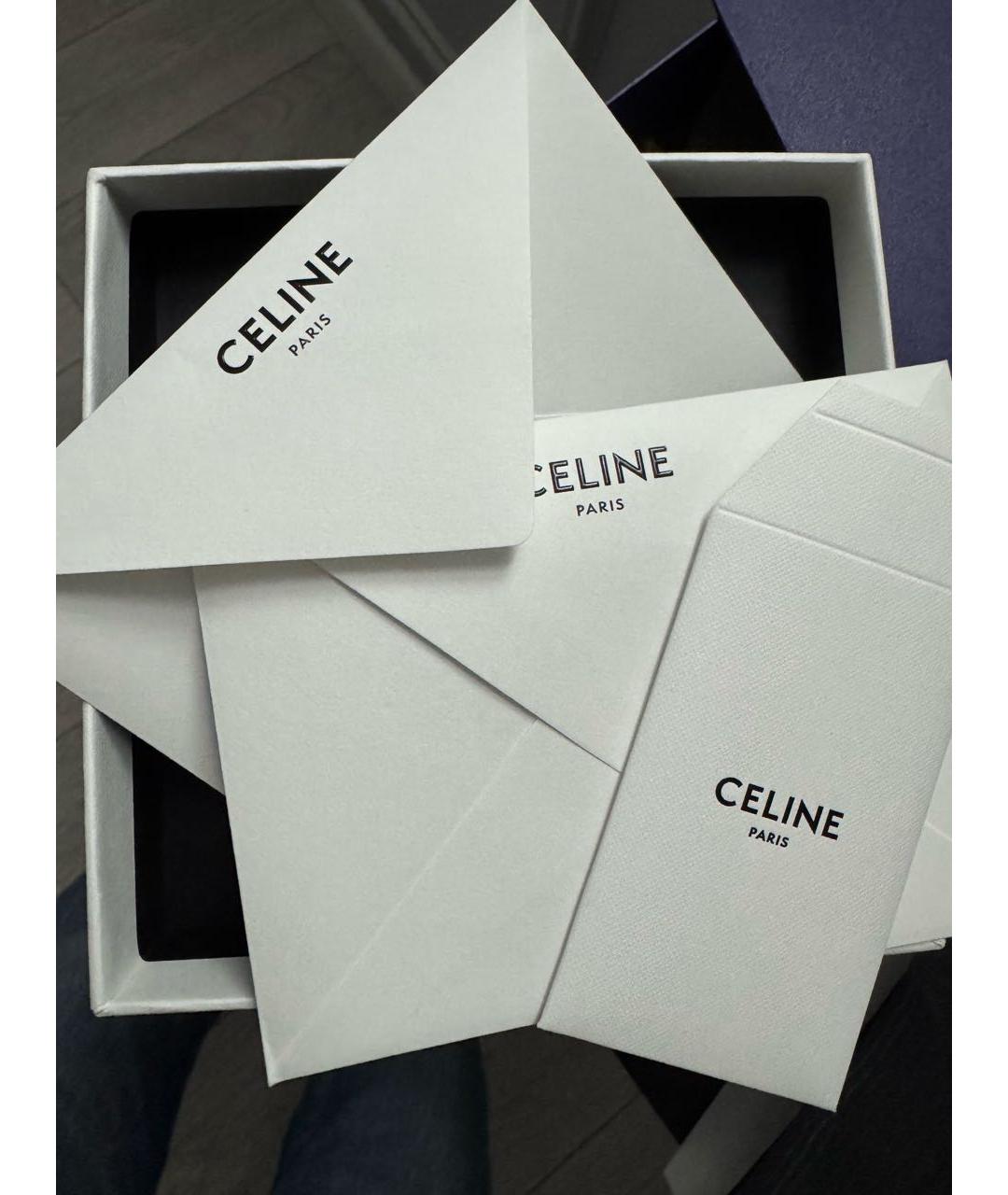 CELINE Коричневый кожаный ремень, фото 5