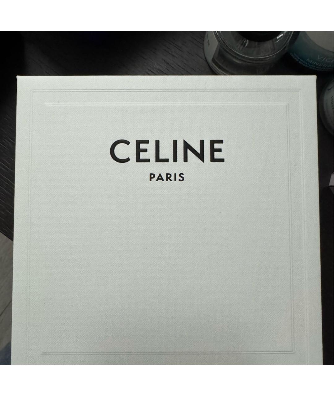 CELINE Коричневый кожаный ремень, фото 6
