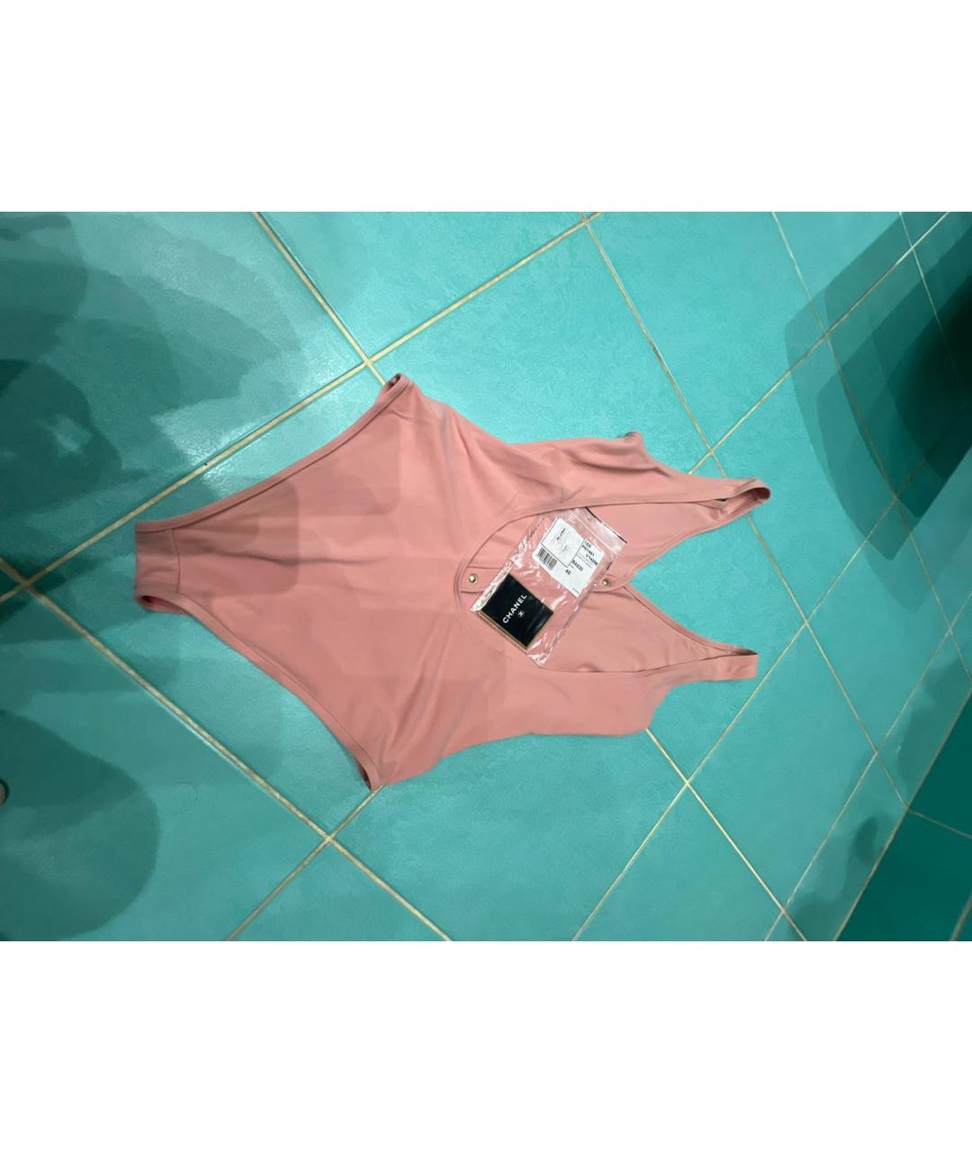 CHANEL Розовый полиамидовый купальник, фото 2