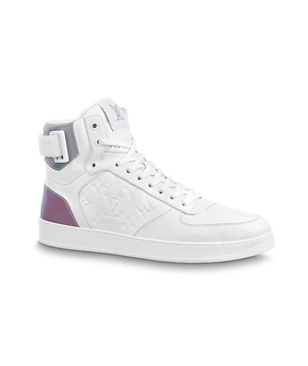 LOUIS VUITTON Белые кожаные высокие кроссовки / кеды, фото 1