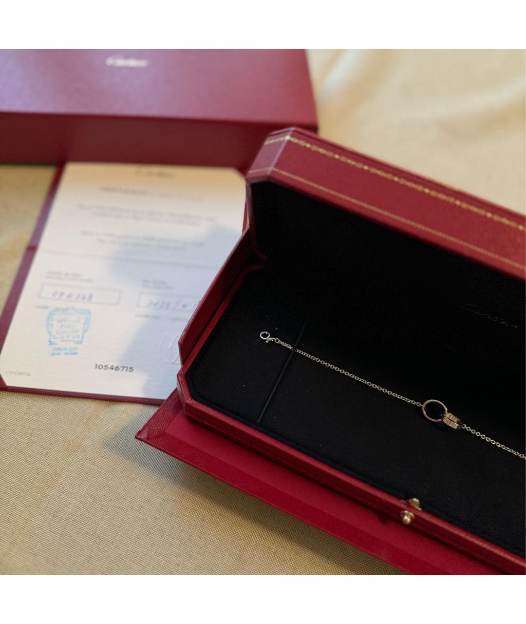 CARTIER Серебрянный браслет из белого золота, фото 2