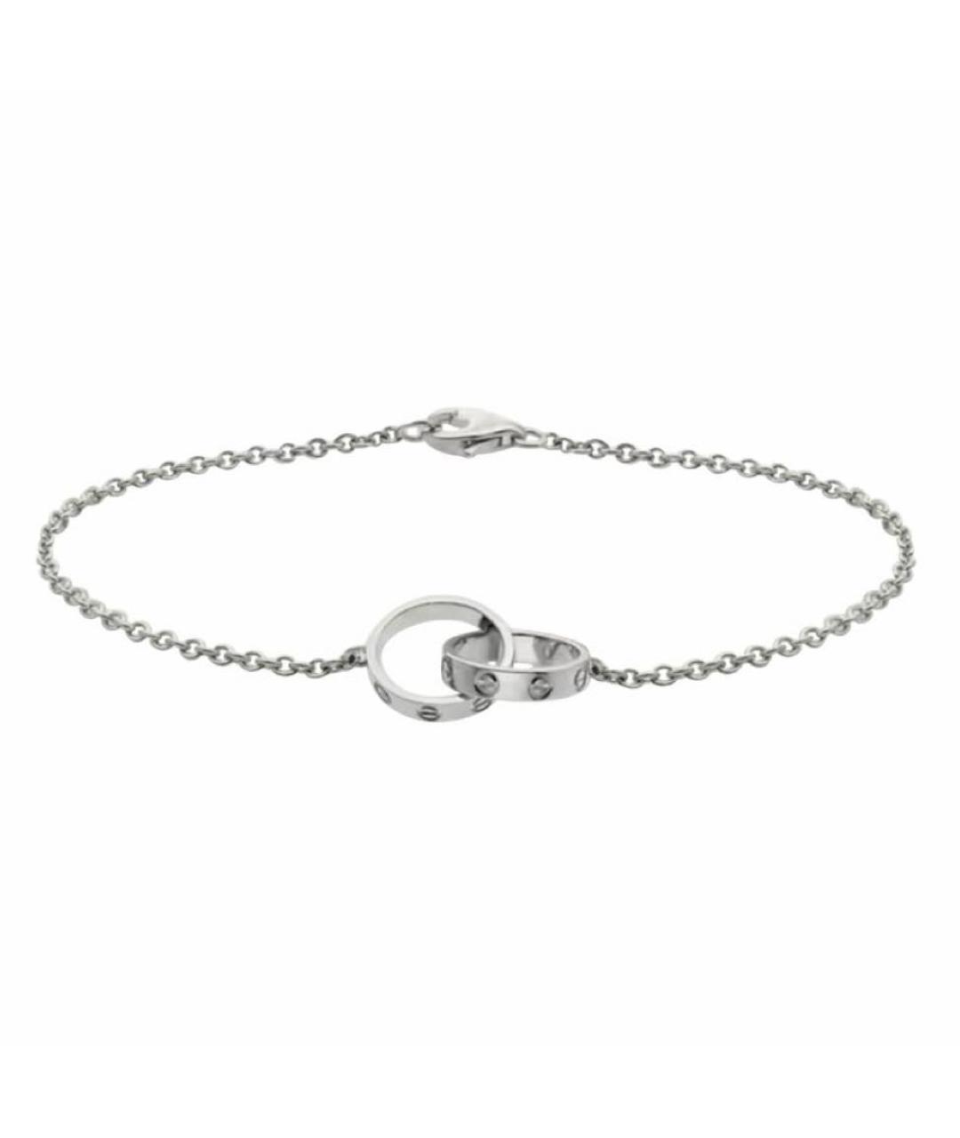 CARTIER Серебрянный браслет из белого золота, фото 1