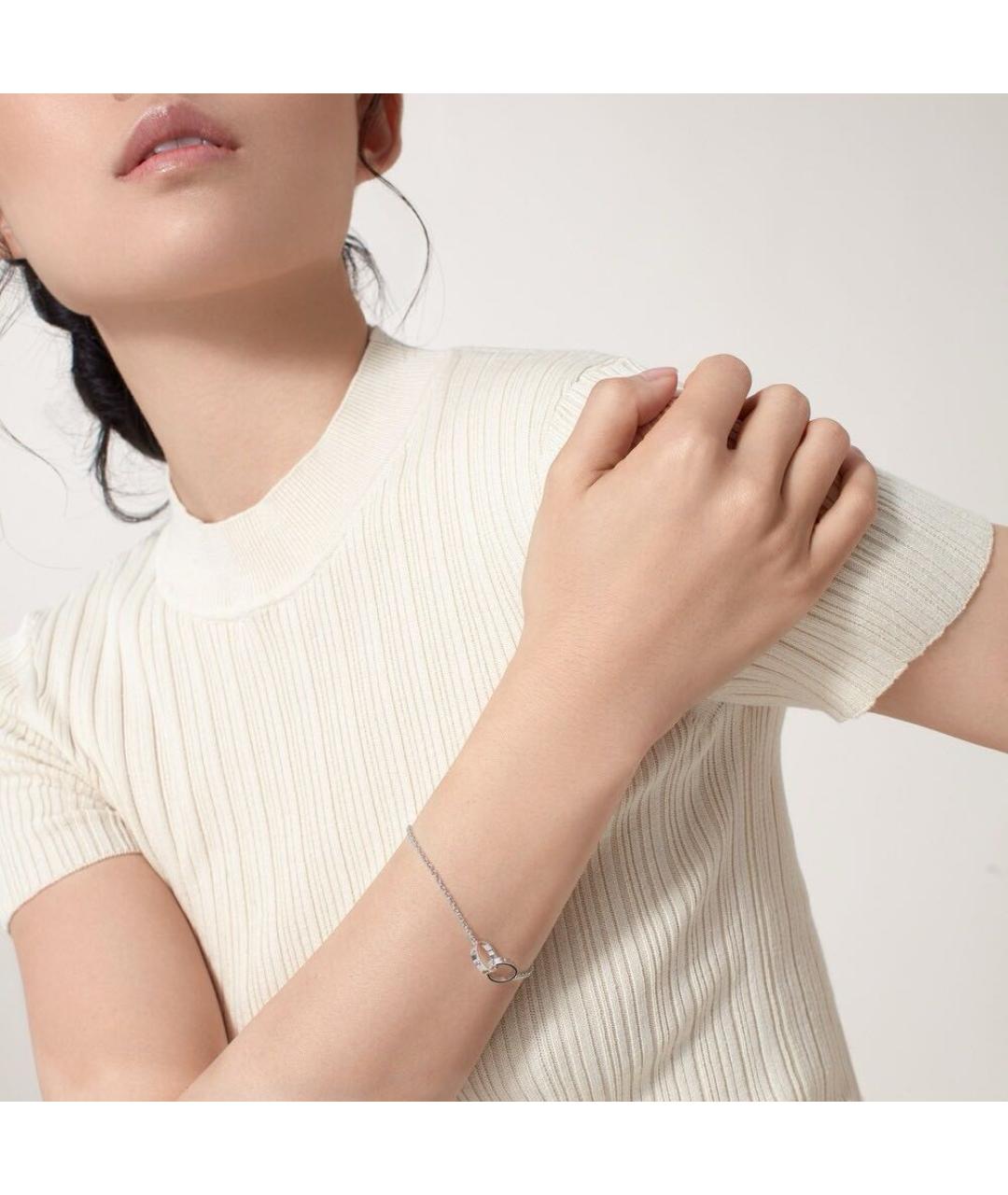 CARTIER Серебрянный браслет из белого золота, фото 3