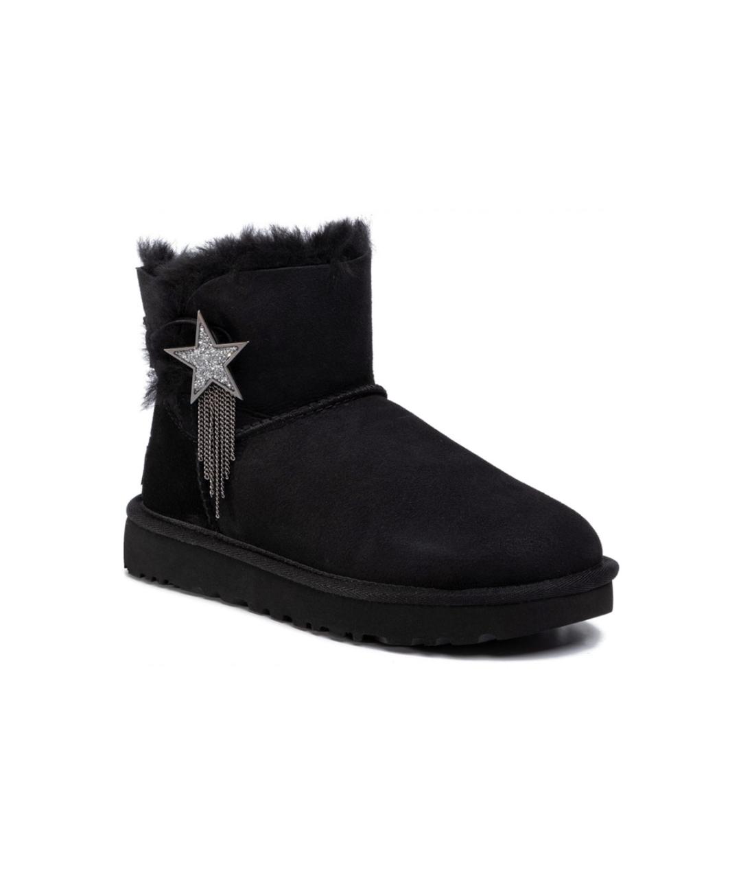 UGG AUSTRALIA Черные нубуковые ботинки, фото 3