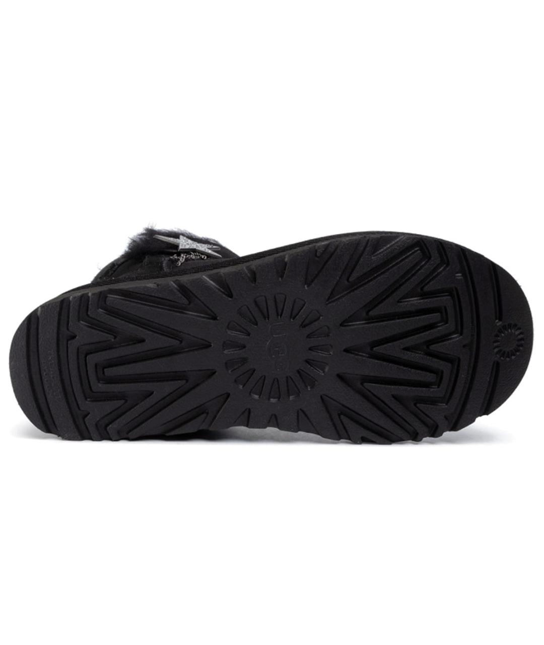 UGG AUSTRALIA Черные нубуковые ботинки, фото 5