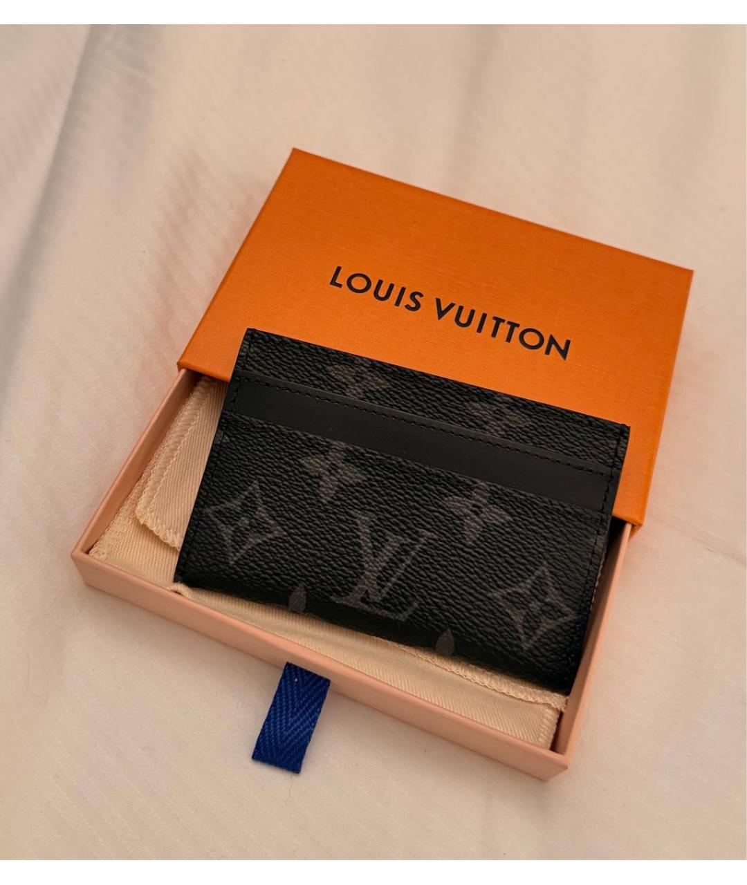 LOUIS VUITTON Черный кардхолдер, фото 5