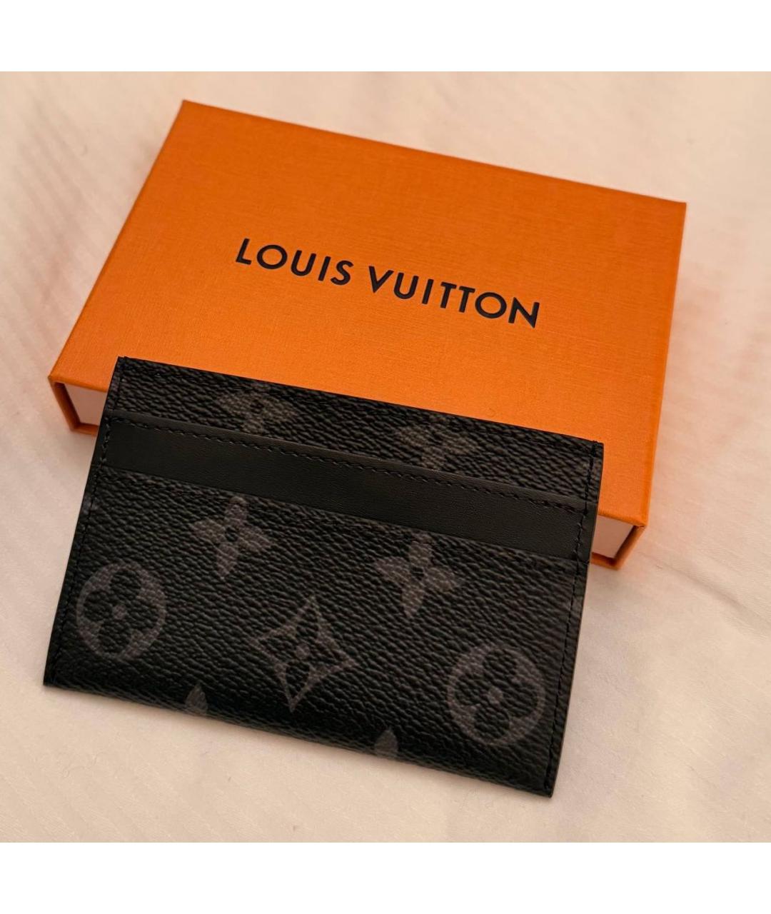 LOUIS VUITTON Черный кардхолдер, фото 6