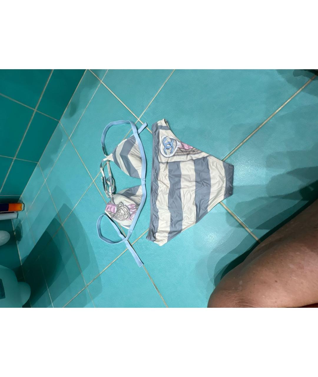 CHANEL Голубой полиамидовый купальник, фото 2