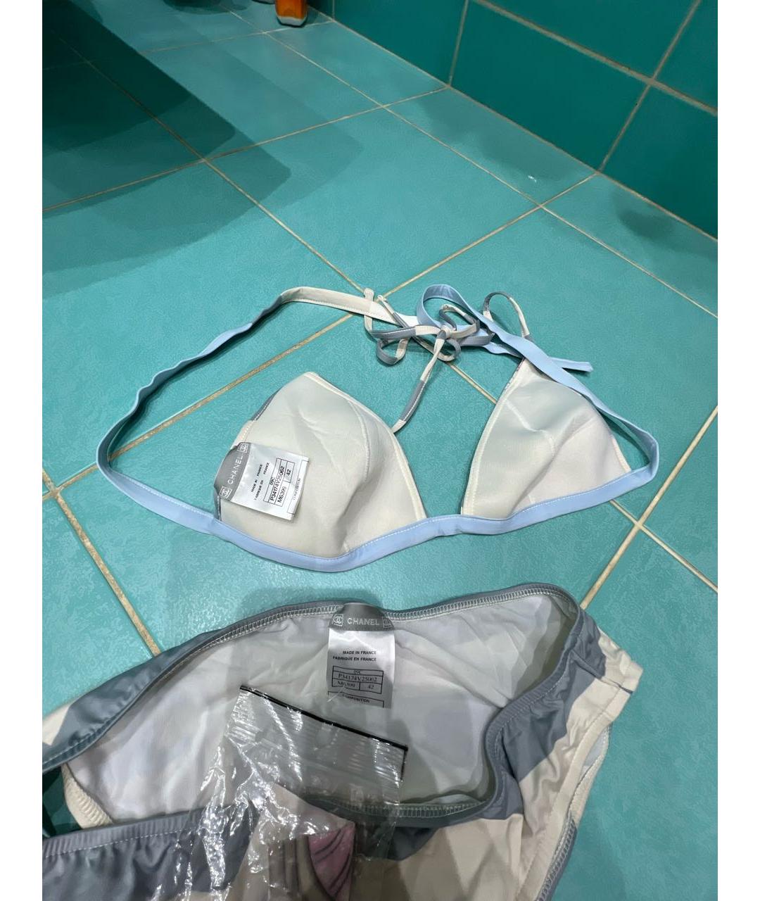 CHANEL Голубой полиамидовый купальник, фото 4