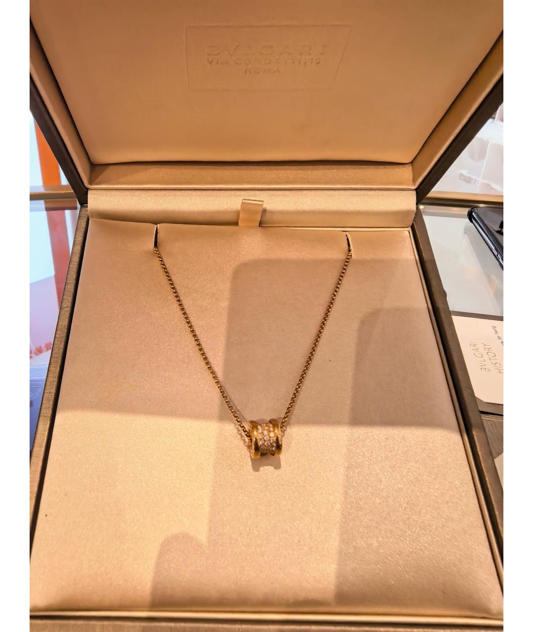 BVLGARI Золотая подвеска из розового золота, фото 4