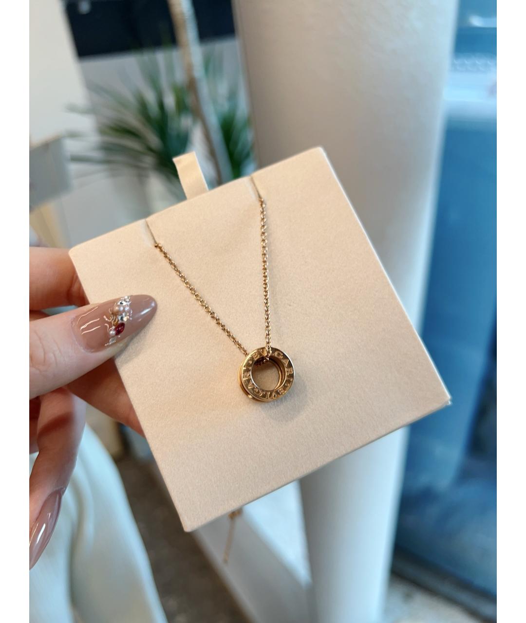 BVLGARI Золотая подвеска из розового золота, фото 8