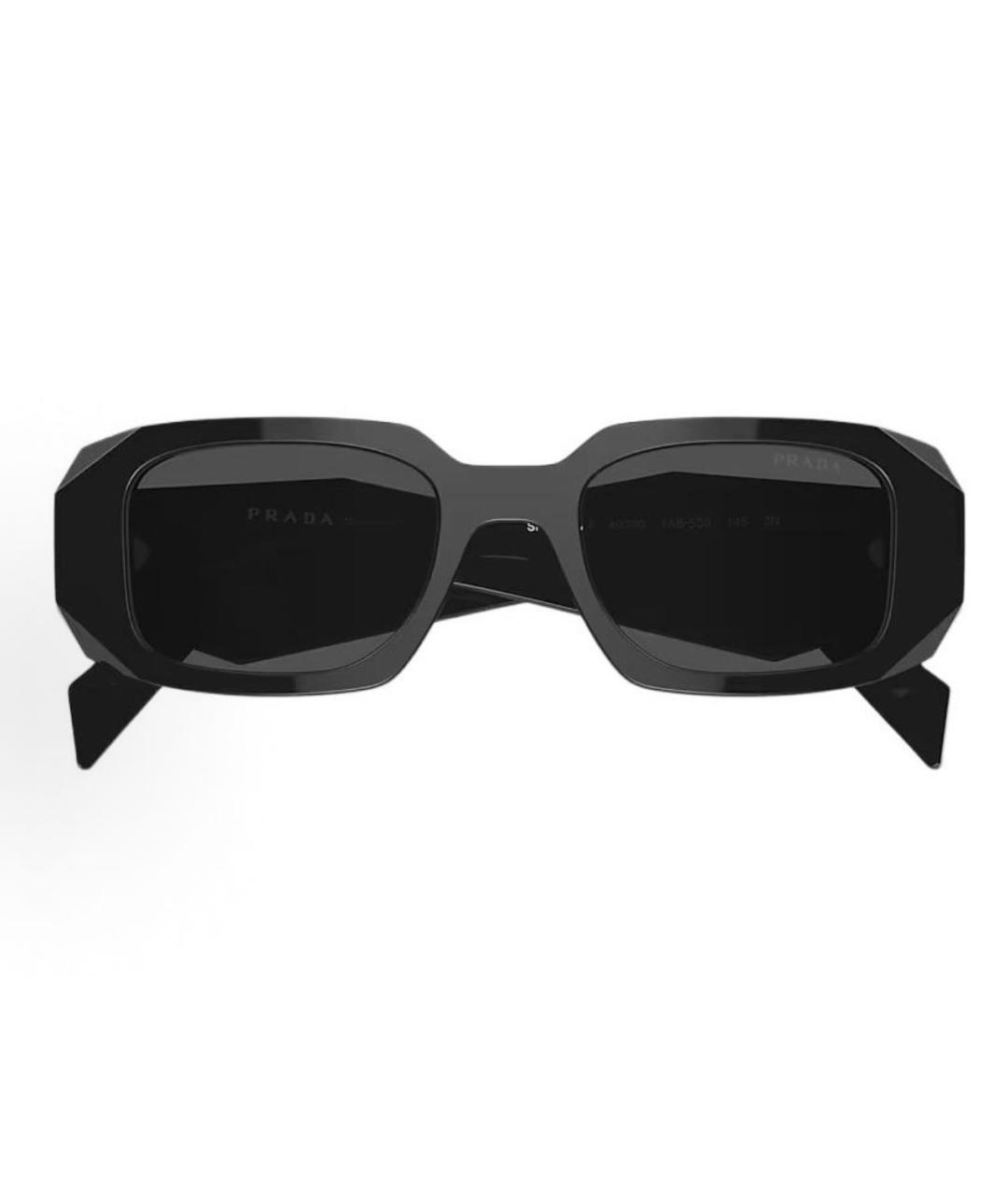 PRADA Черные пластиковые солнцезащитные очки, фото 5