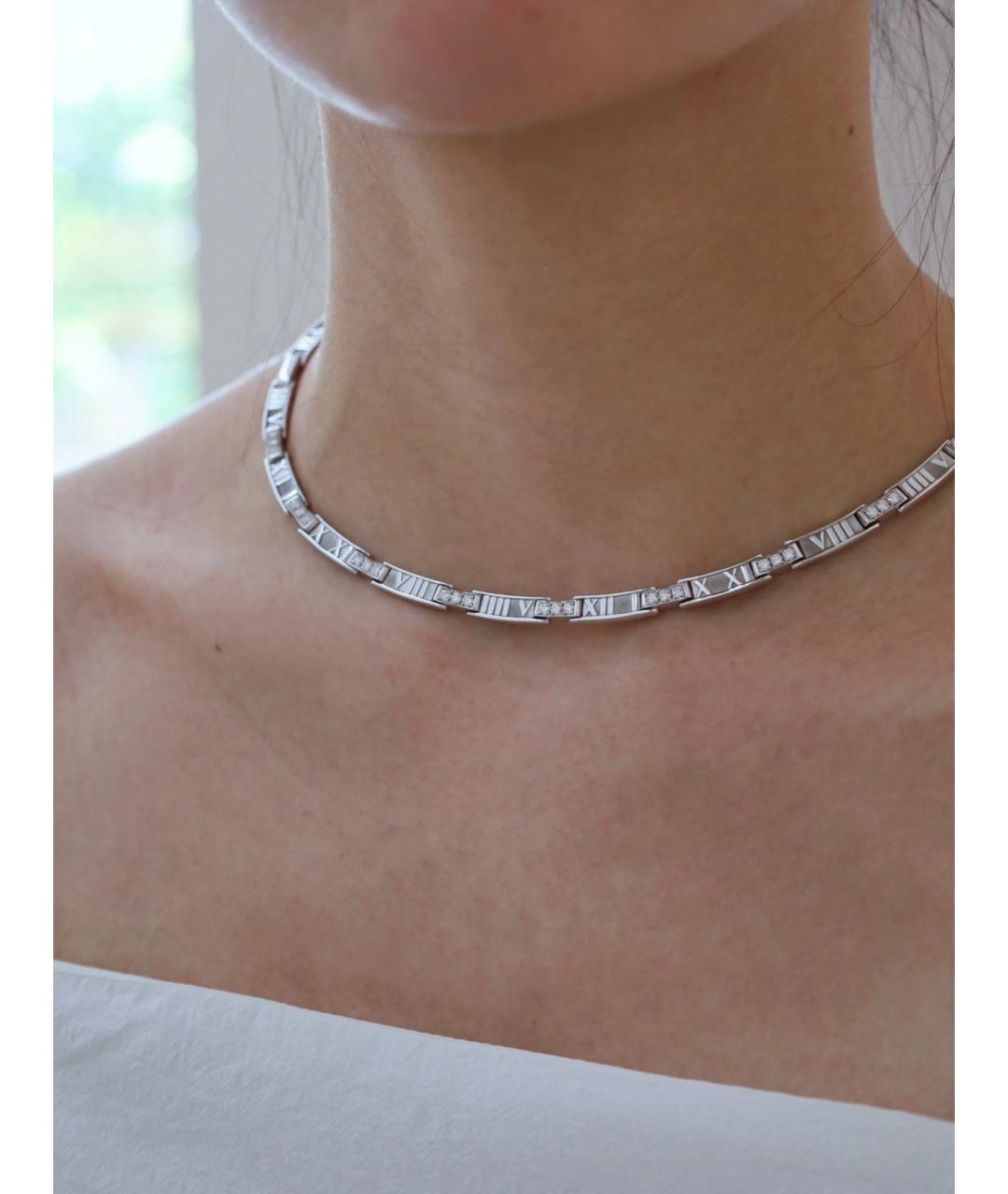 TIFFANY&CO Серебряное колье из белого золота, фото 8