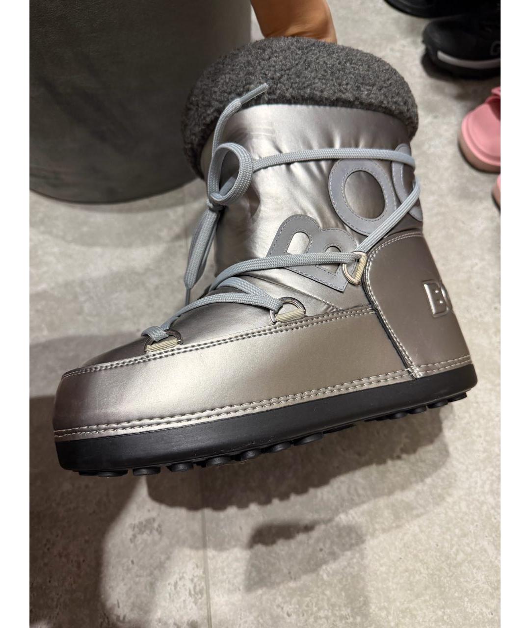 BOGNER Серебряные синтетические сапоги, фото 6