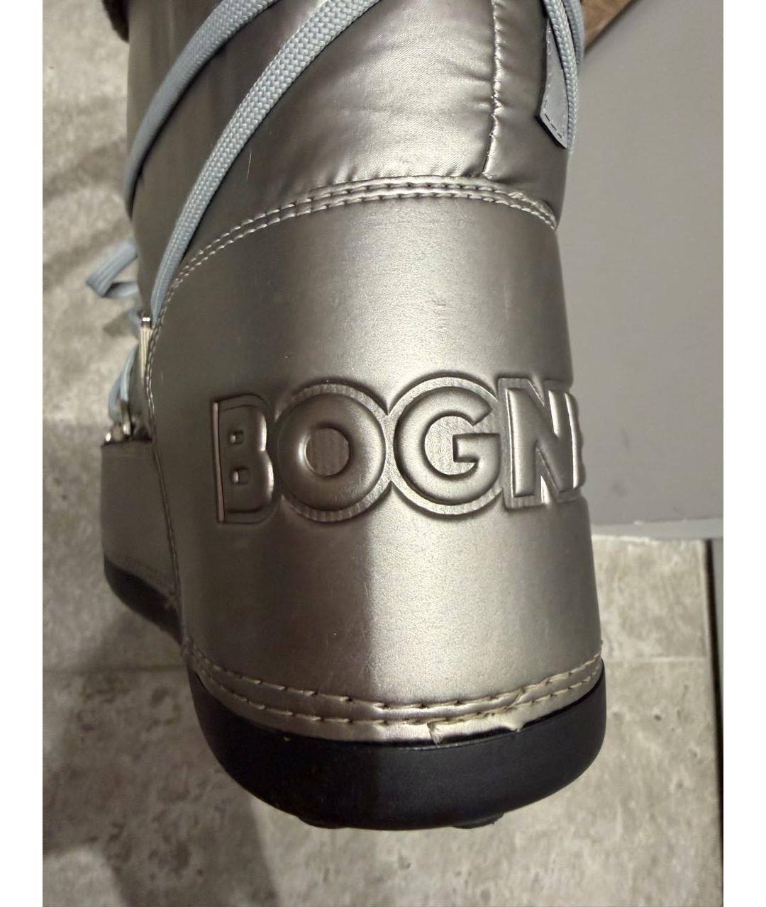 BOGNER Серебряные синтетические сапоги, фото 8