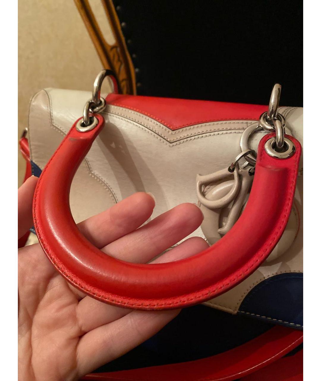 CHRISTIAN DIOR Мульти кожаная сумка через плечо, фото 5