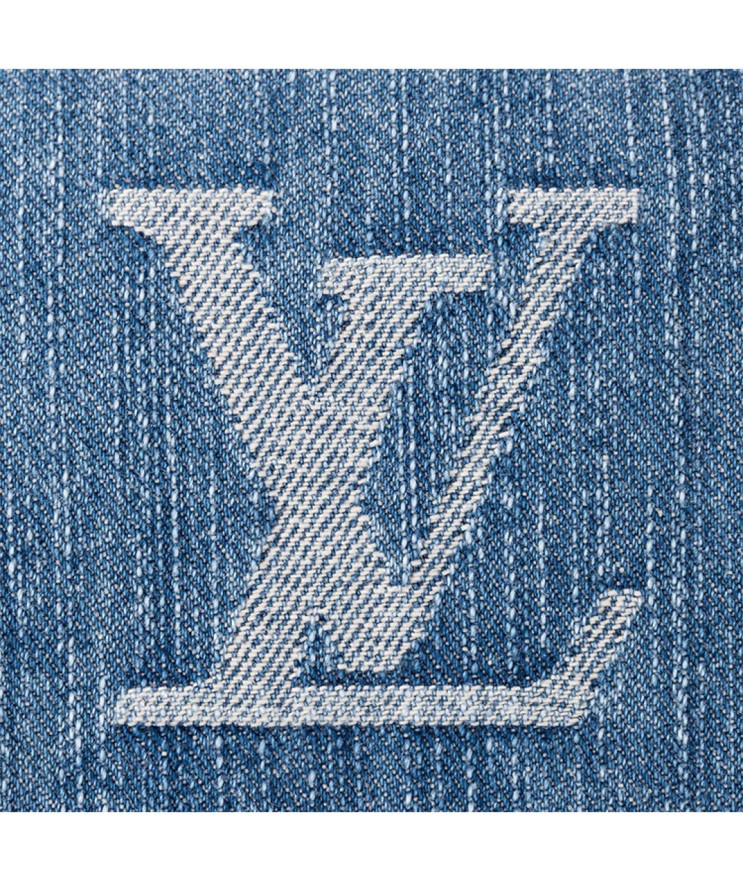 LOUIS VUITTON Голубая деним барсетка, фото 6