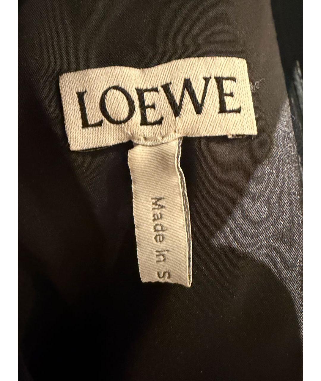 LOEWE Черное кожаное вечернее платье, фото 7