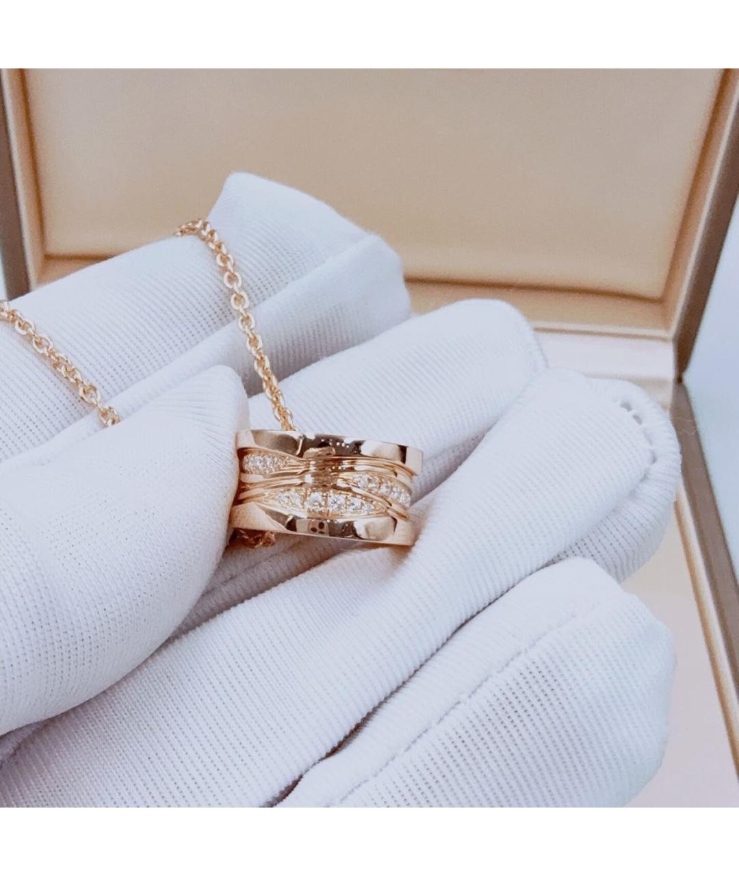 BVLGARI Розовая подвеска из розового золота, фото 5