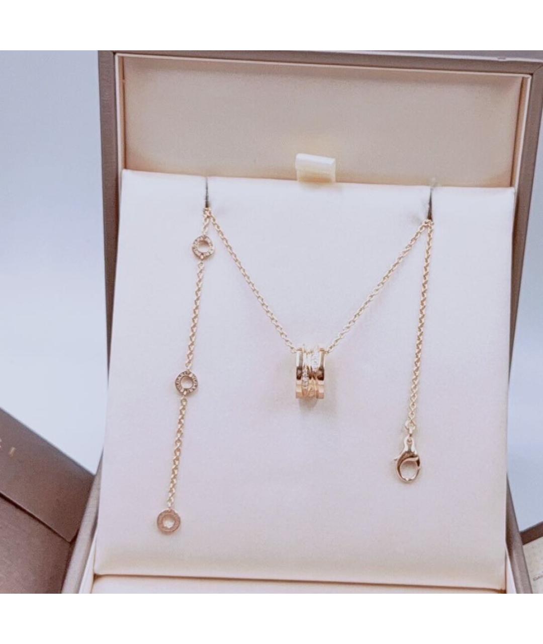 BVLGARI Розовая подвеска из розового золота, фото 2