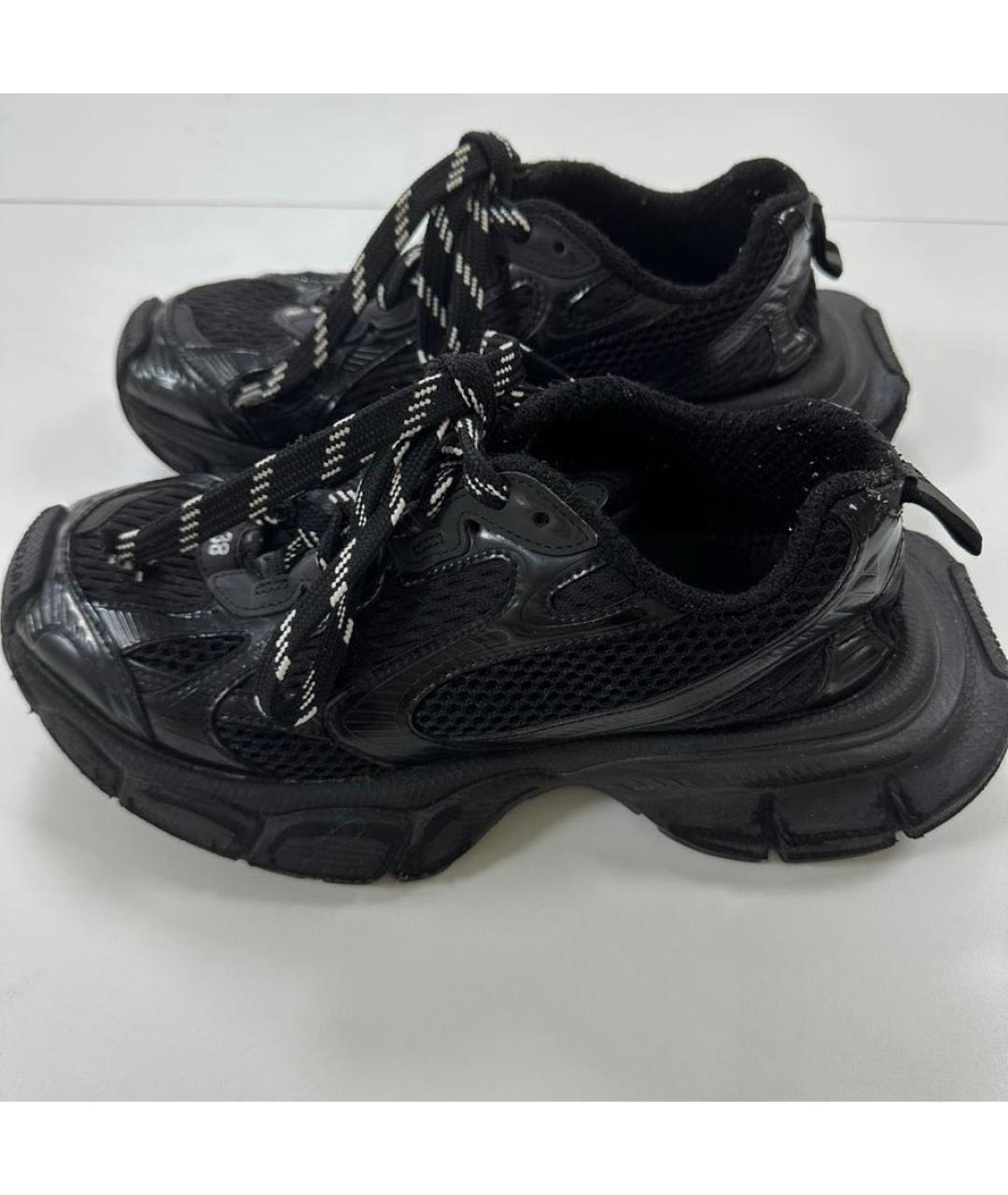 BALENCIAGA Черные текстильные кроссовки, фото 4