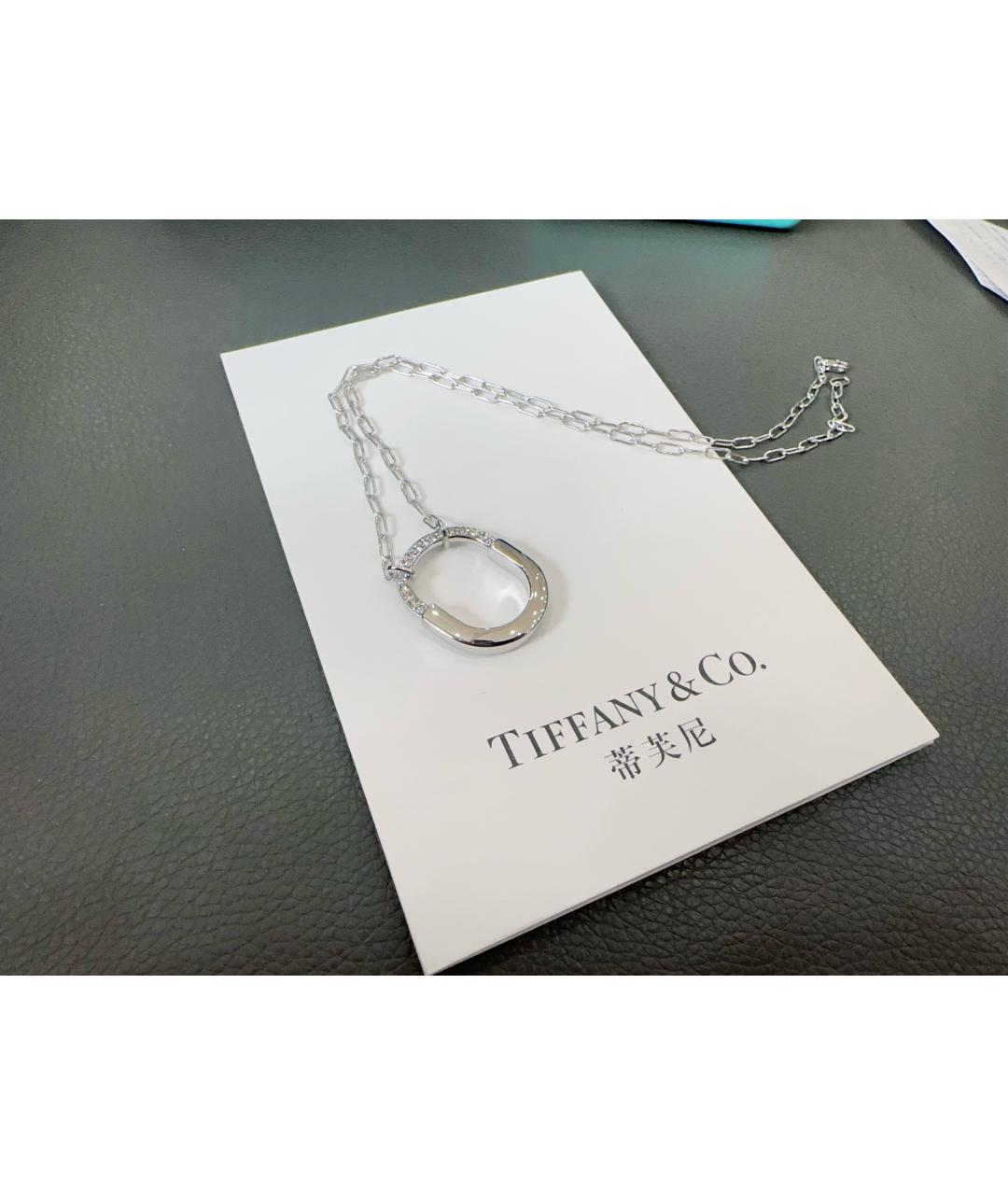 TIFFANY&CO Серебряное колье из белого золота, фото 5