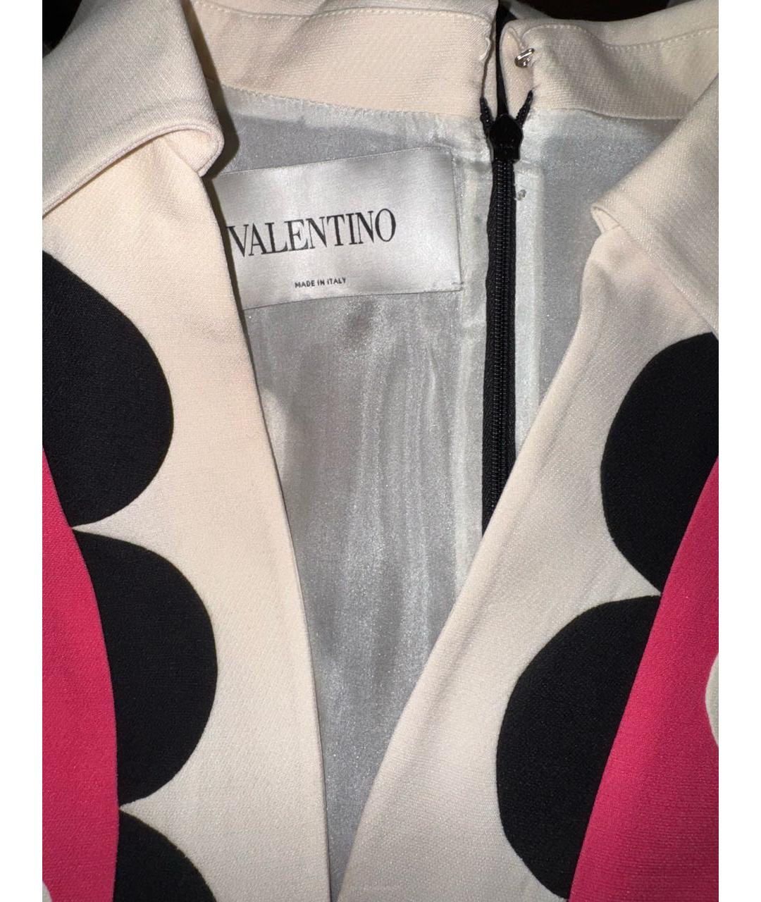 VALENTINO Мульти хлопковое вечернее платье, фото 3