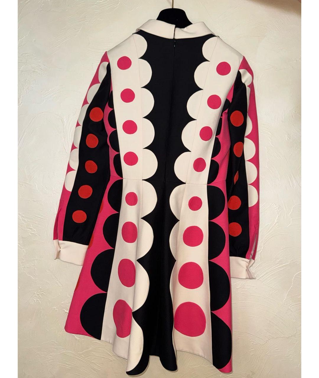 VALENTINO Мульти хлопковое вечернее платье, фото 2