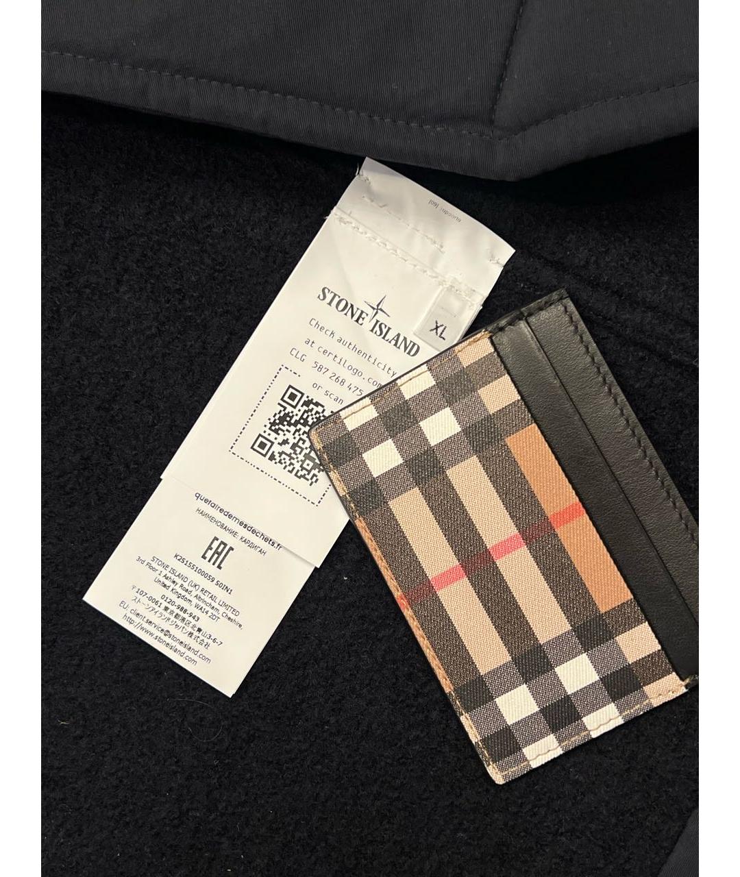 STONE ISLAND Темно-синее шерстяное пальто, фото 6