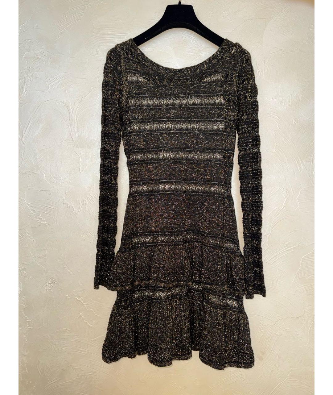 TWIN-SET Коричневое хлопковое повседневное платье, фото 7