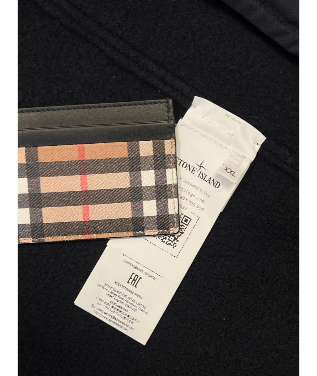 STONE ISLAND Темно-синее шерстяное пальто, фото 5