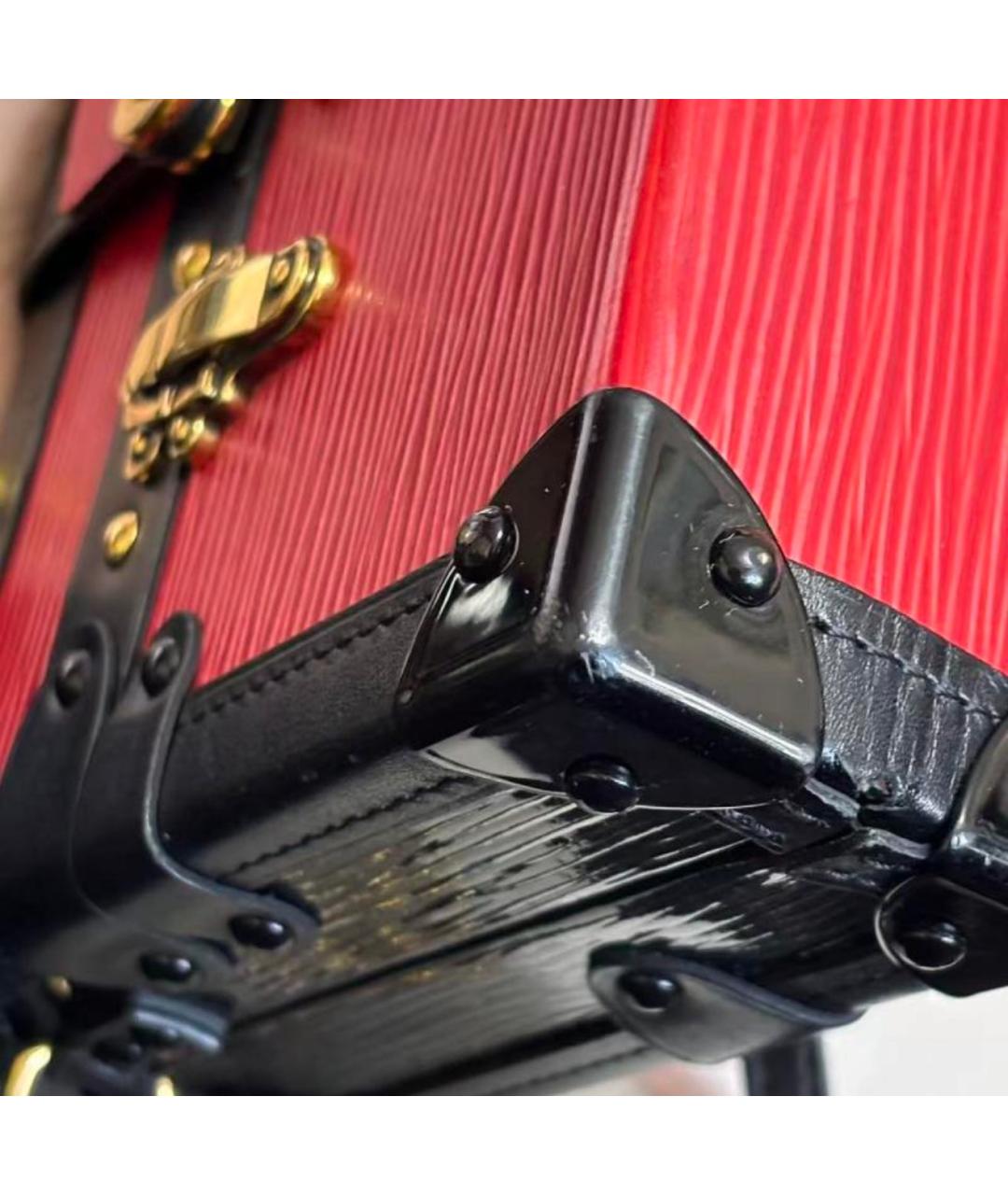 LOUIS VUITTON Красная кожаная сумка через плечо, фото 6