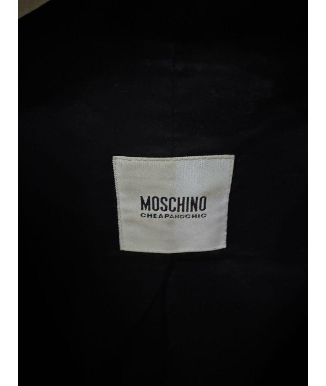 MOSCHINO Черный шерстяной жакет/пиджак, фото 3