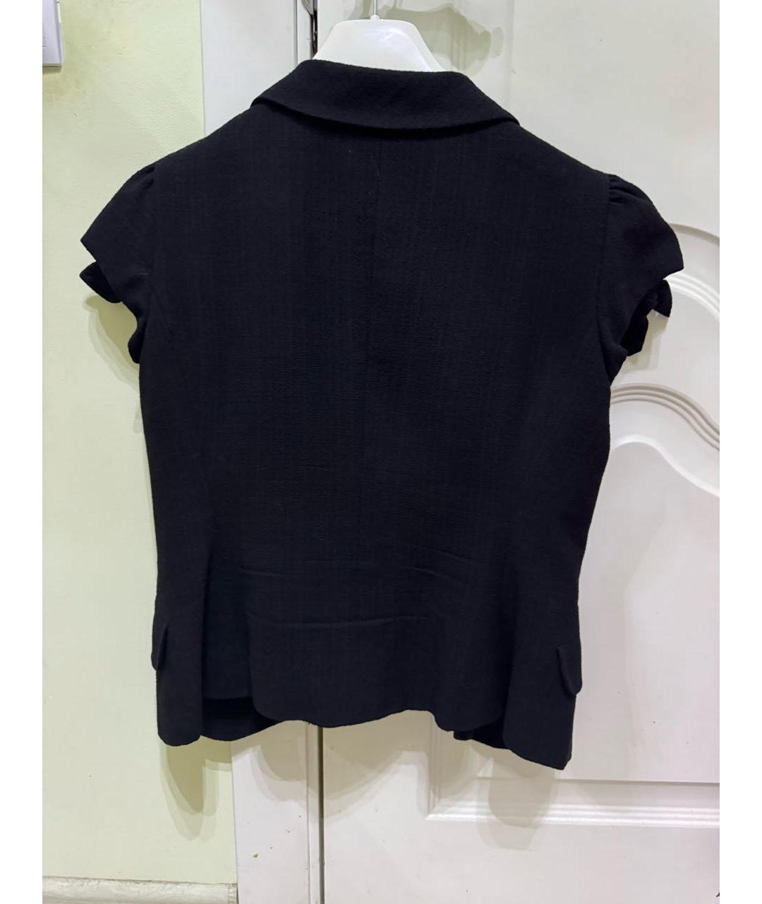 MOSCHINO Черный шерстяной жакет/пиджак, фото 2