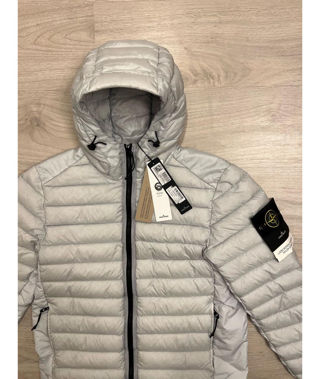 STONE ISLAND Серебряная куртка, фото 2