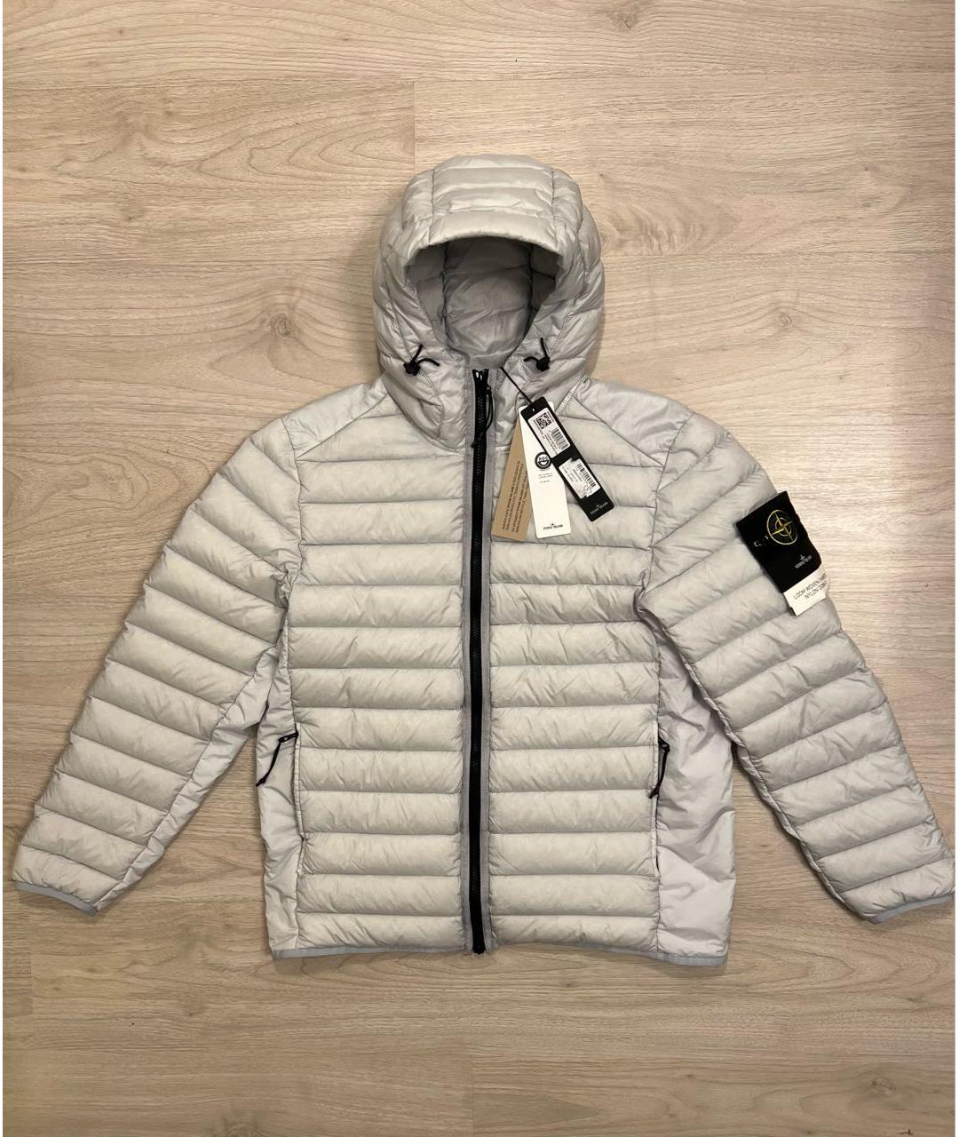 STONE ISLAND Серебряная куртка, фото 9