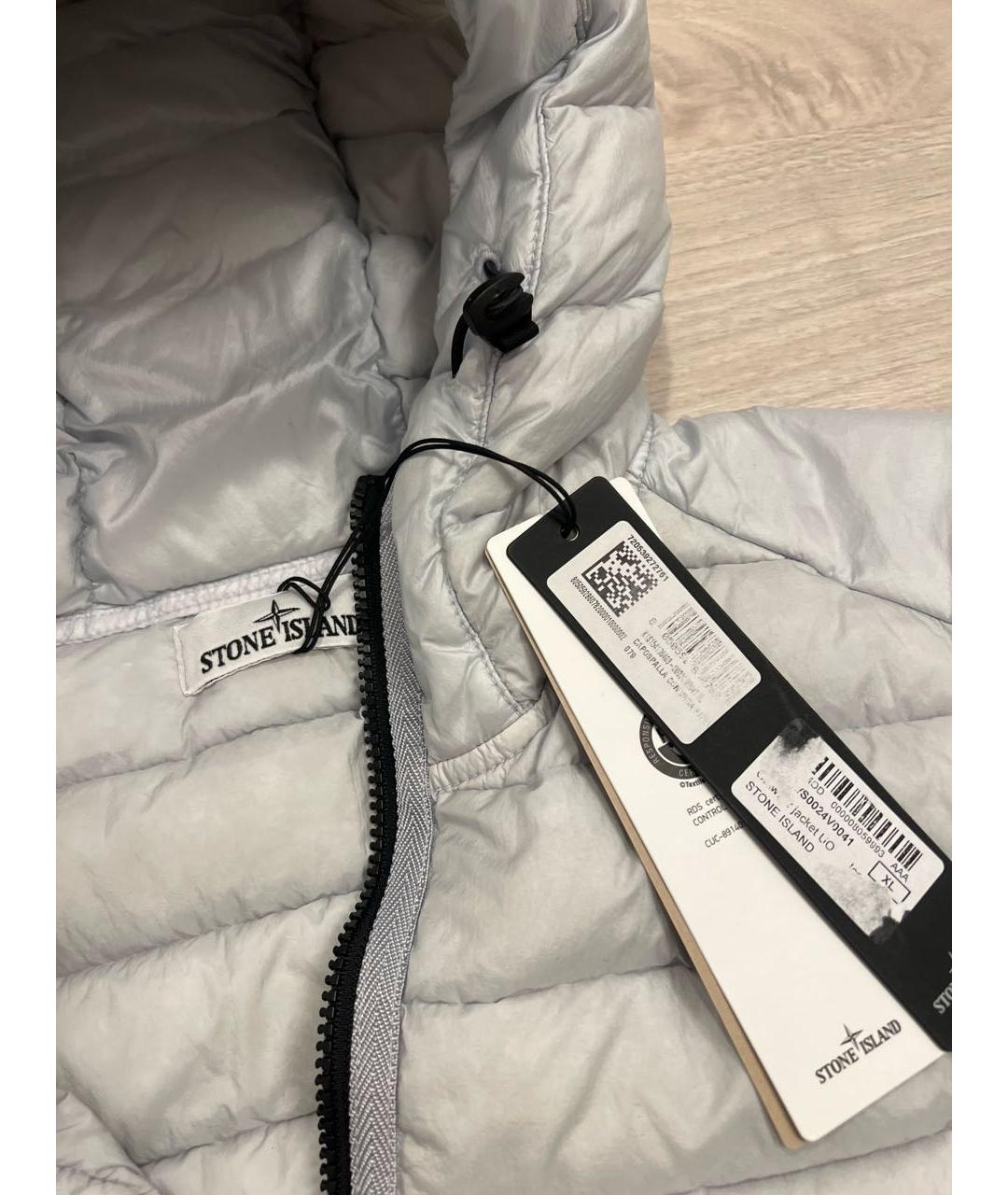 STONE ISLAND Серебряная куртка, фото 4