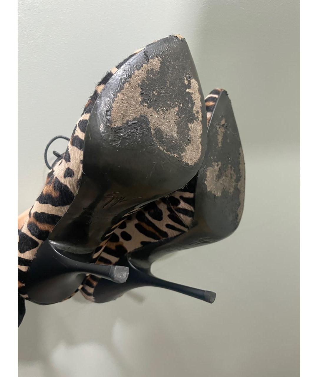 GIUSEPPE ZANOTTI DESIGN Коричневые ботильоны, фото 5