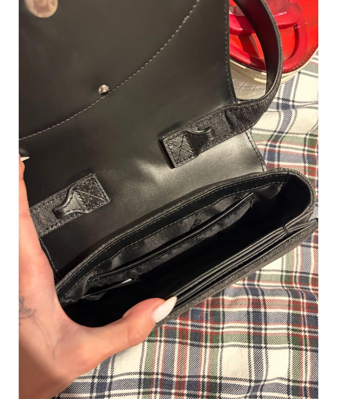 DIESEL Черная сумка с короткими ручками, фото 4