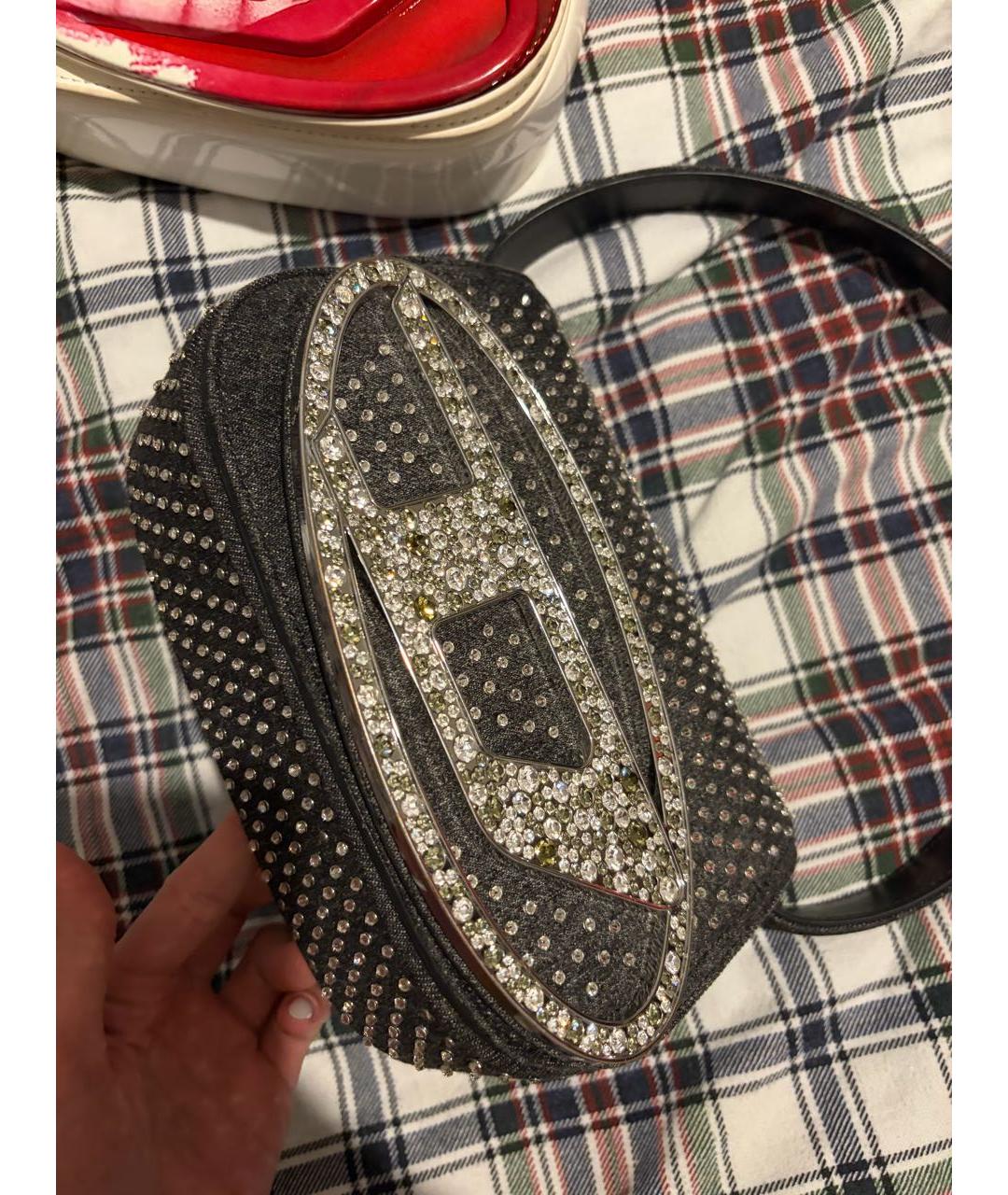 DIESEL Черная сумка с короткими ручками, фото 5