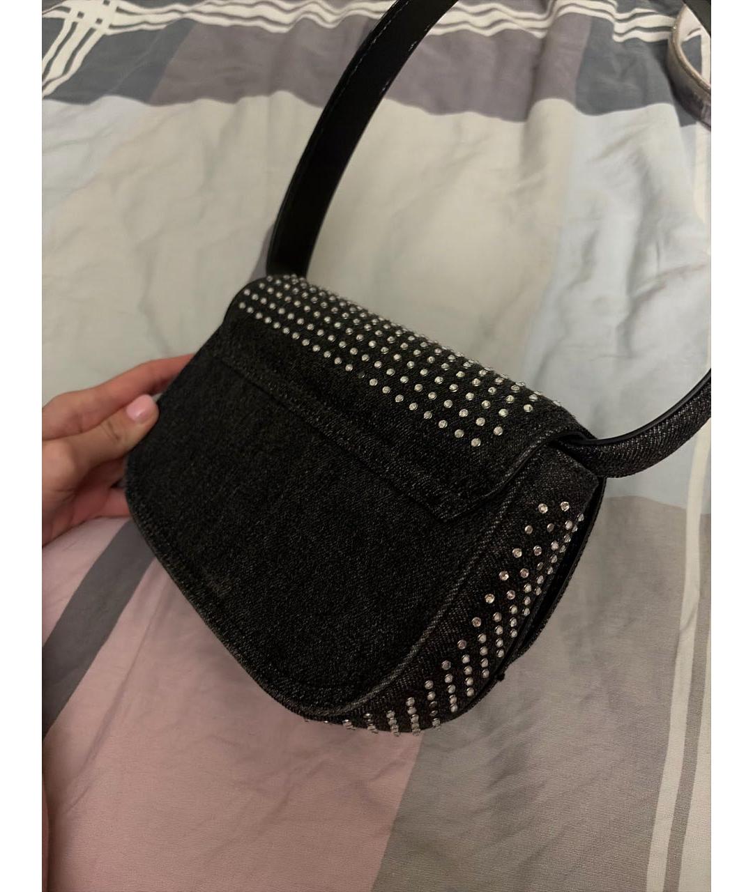 DIESEL Черная сумка с короткими ручками, фото 2