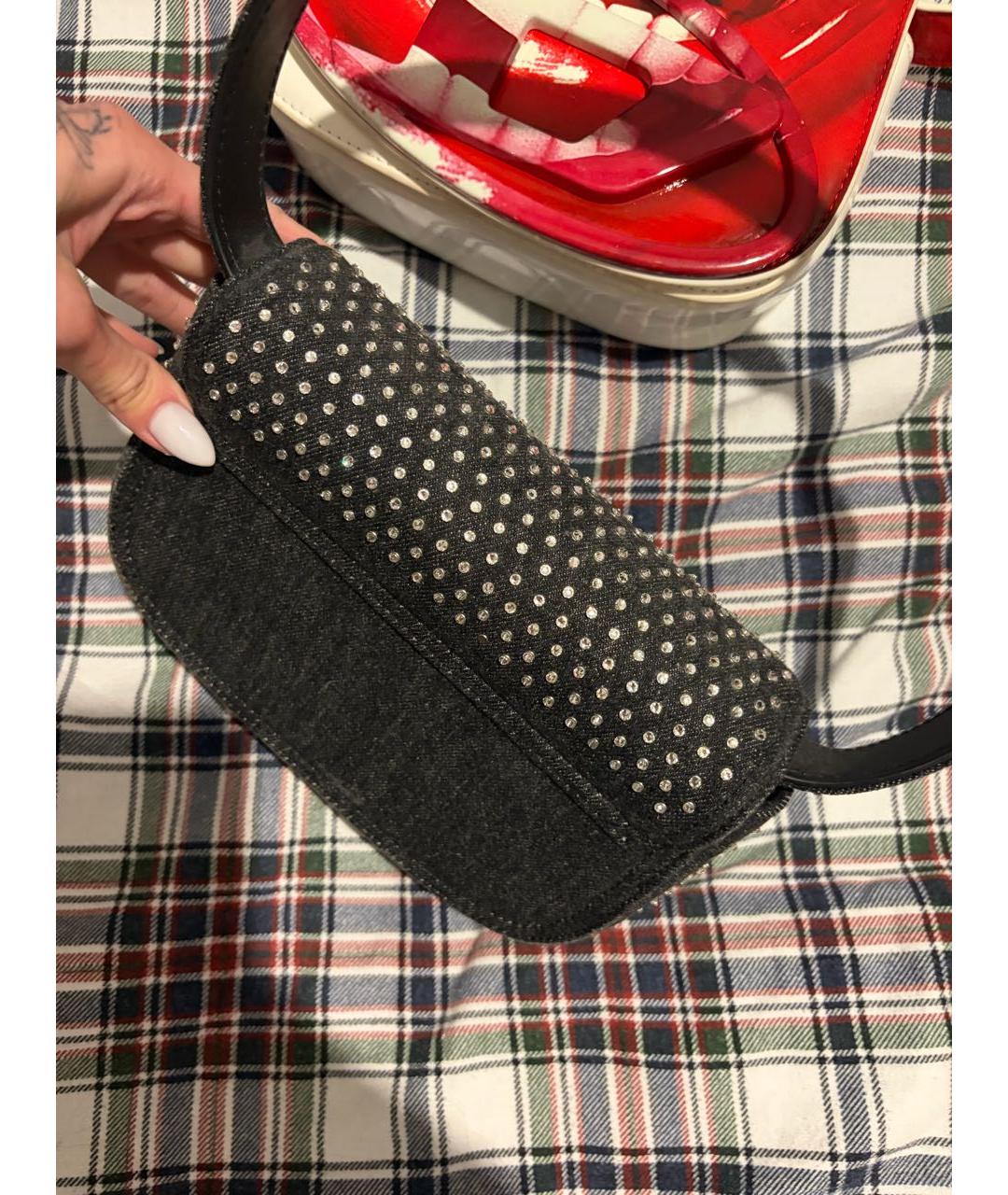 DIESEL Черная сумка с короткими ручками, фото 3