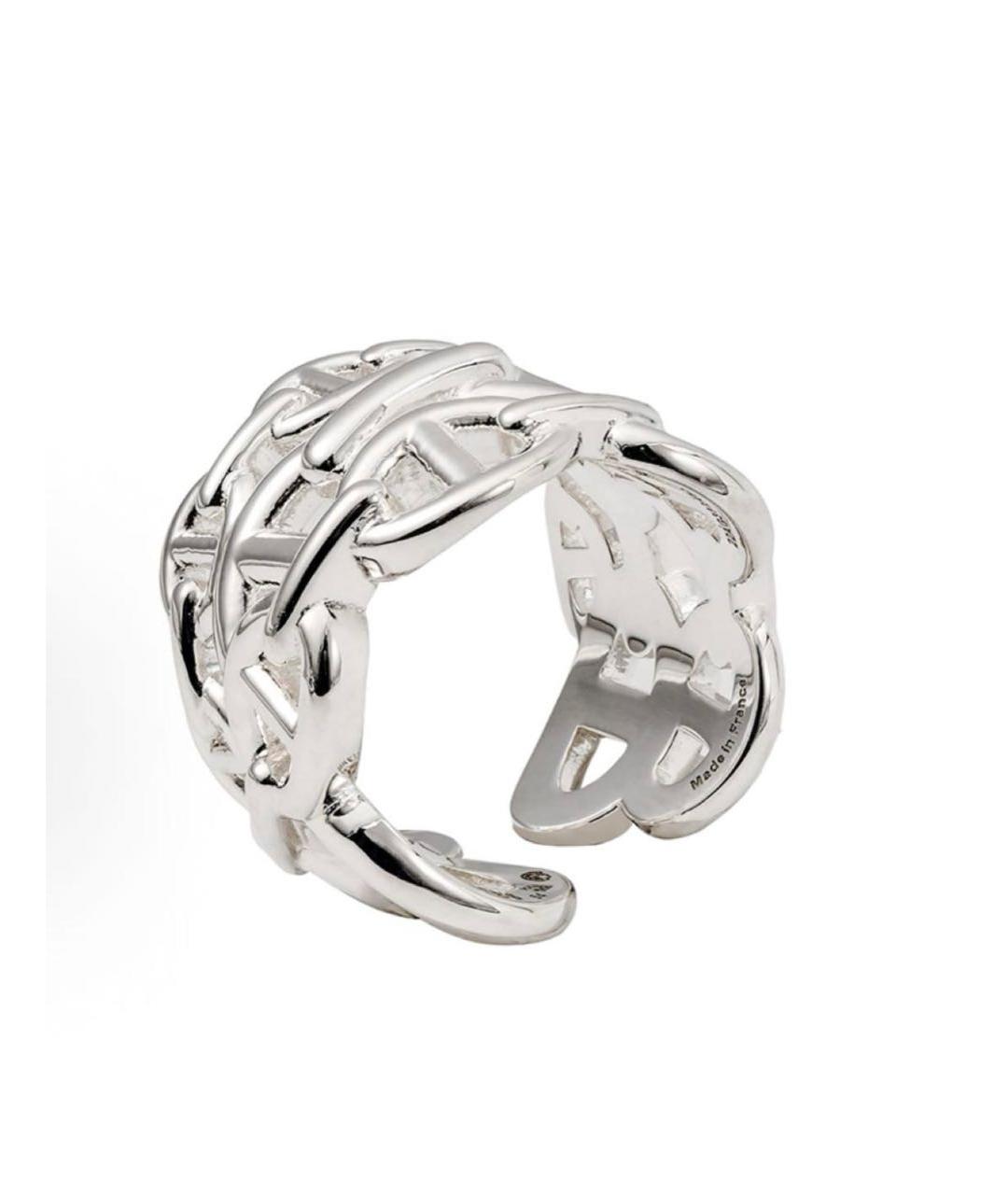 HERMES Белое серебряное кольцо, фото 2