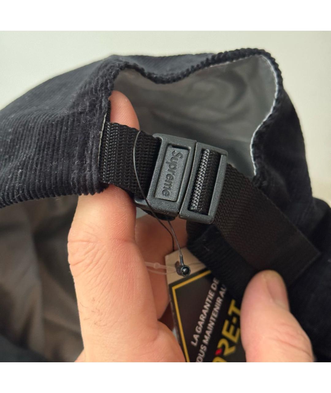 SUPREME Черная хлопковая кепка/бейсболка, фото 5