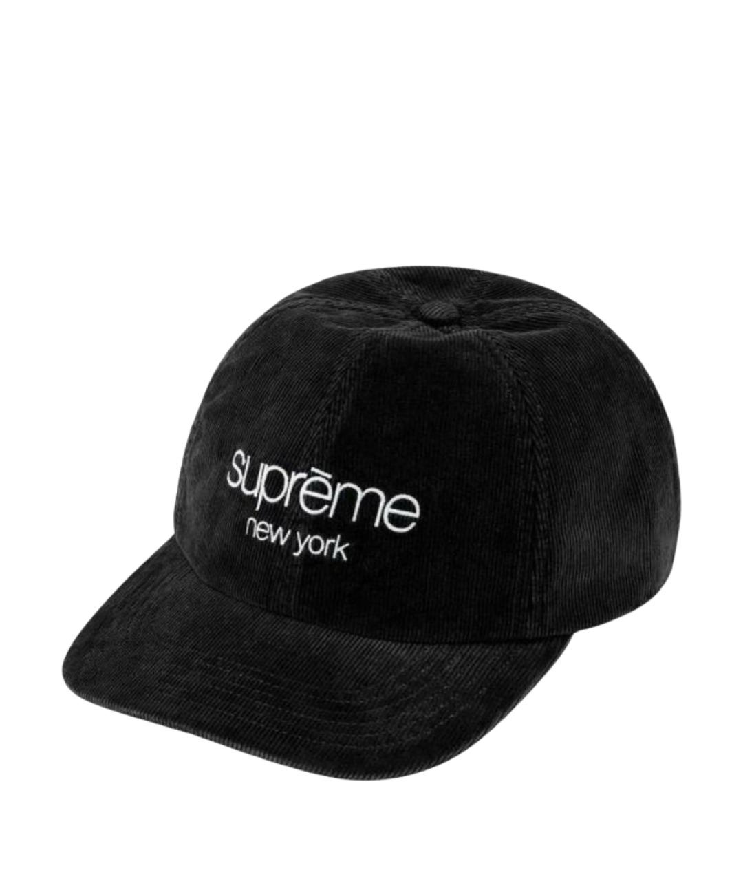 SUPREME Черная хлопковая кепка/бейсболка, фото 1