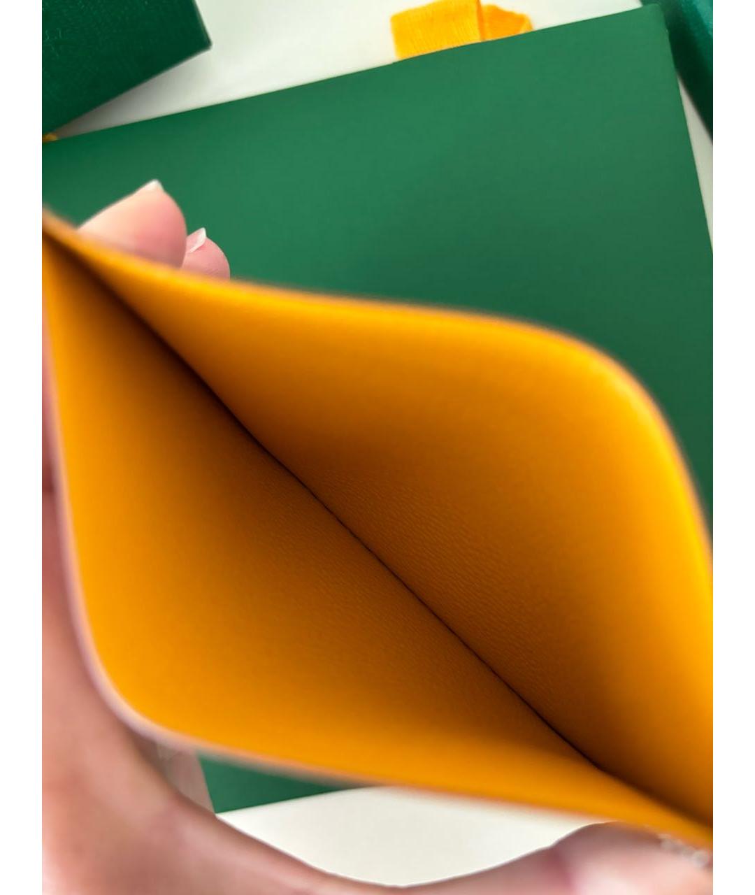 GOYARD Коричневый кожаный кардхолдер, фото 5