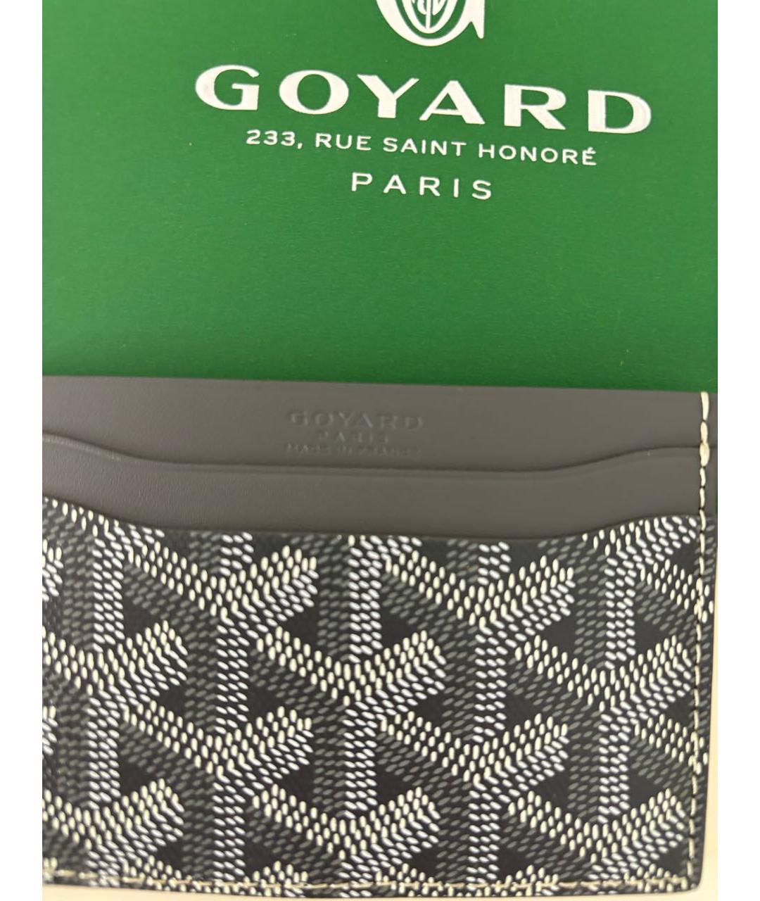 GOYARD Серый кожаный кардхолдер, фото 4