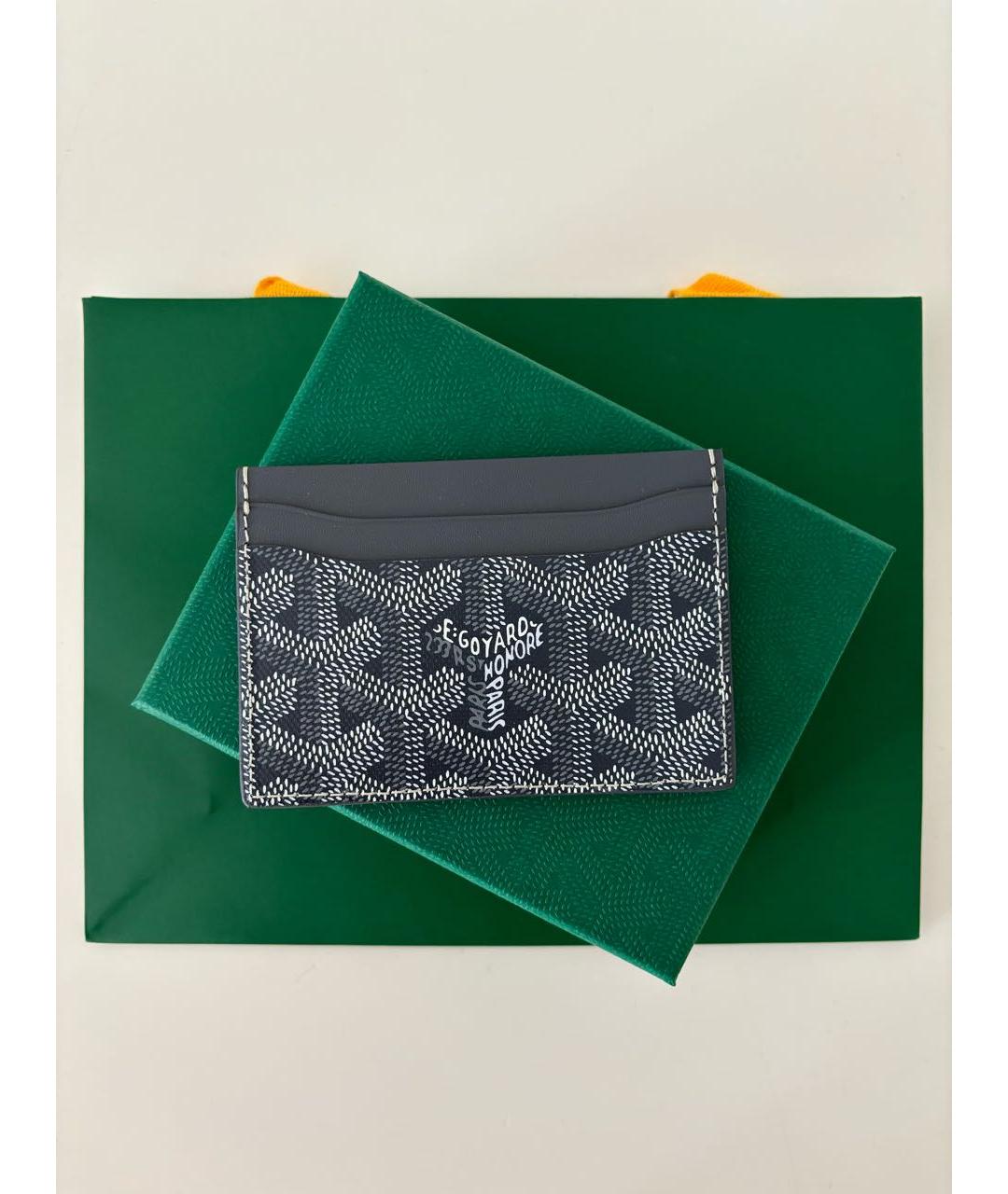 GOYARD Серый кожаный кардхолдер, фото 6