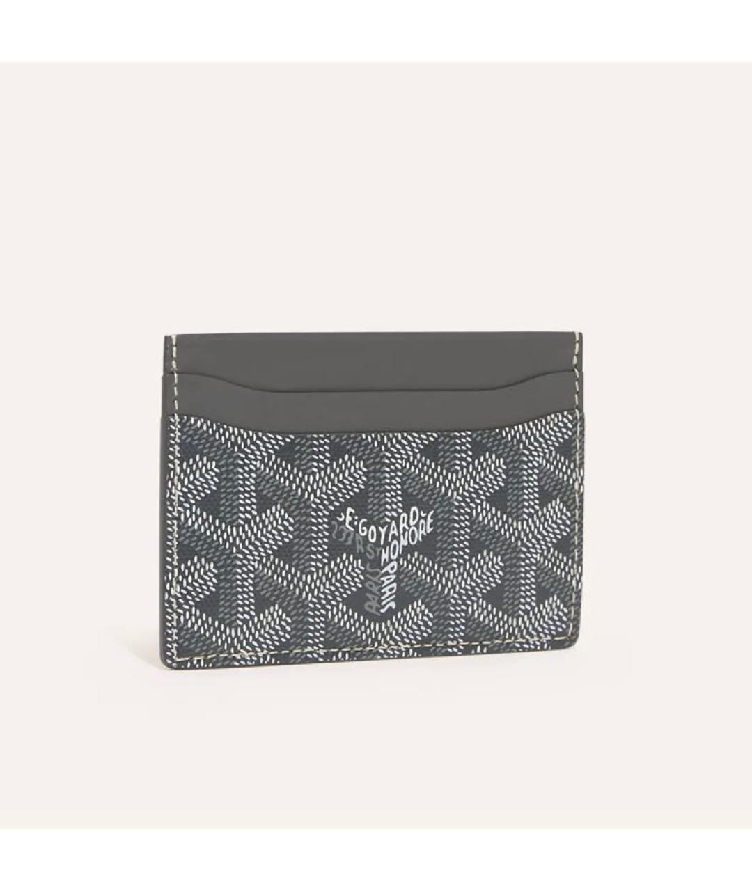 GOYARD Серый кожаный кардхолдер, фото 8
